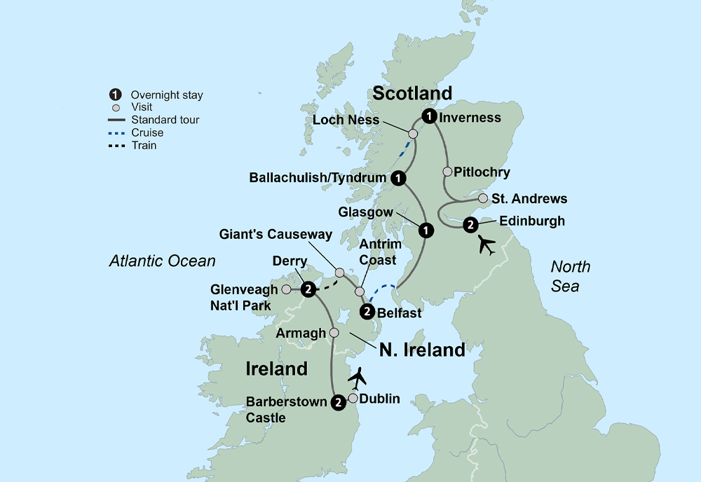 travel northern ireland to scotland