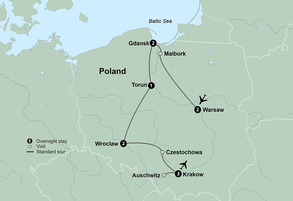 Discovering Poland Warsaw, Gdansk, Torun, Wroclaw & Krakow Collette