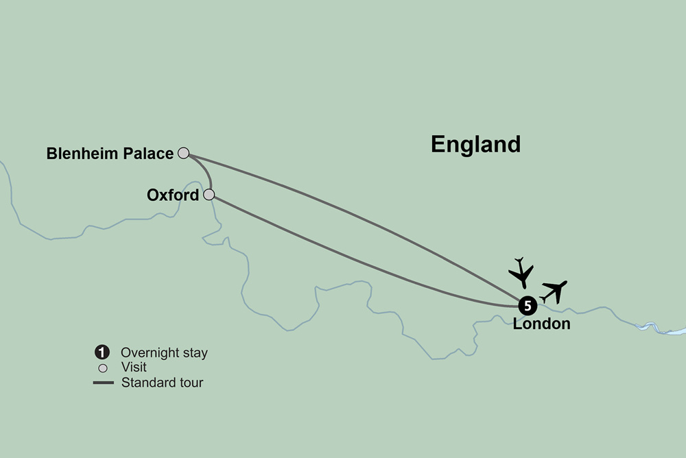 Christmas in London Itinerary Map