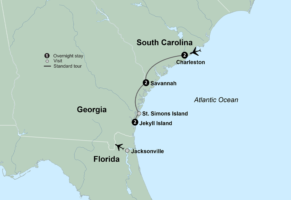 Southern Charm featuring Charleston, Savannah, and Jekyll Island
