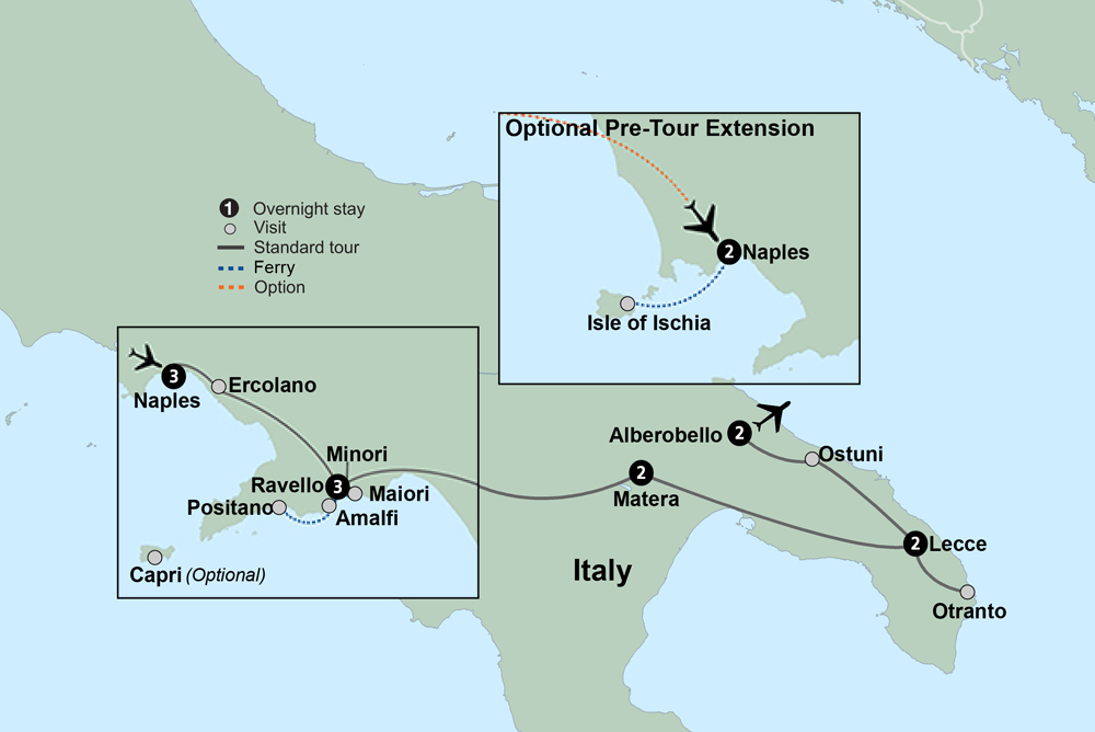 Italy: Amalfi Coast to Puglia