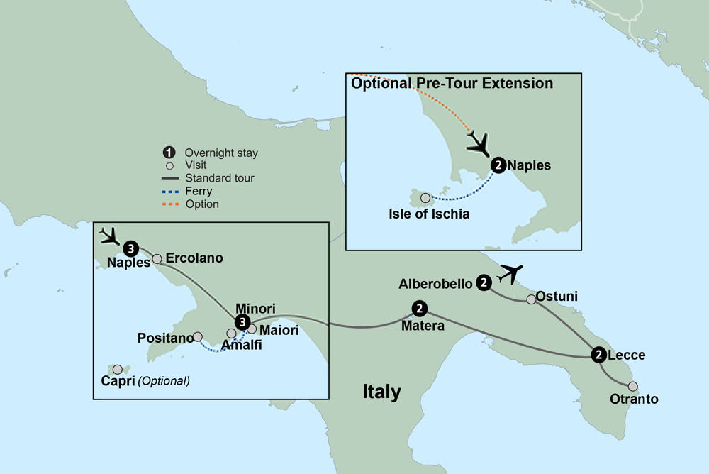 Italy: Amalfi Coast to Puglia